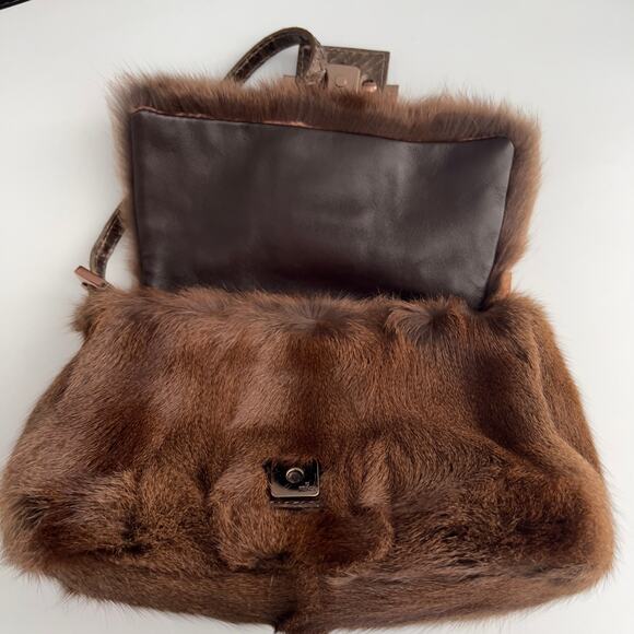Fendi baguette mini mamma cute squirrel fur - Picture 8 of 14